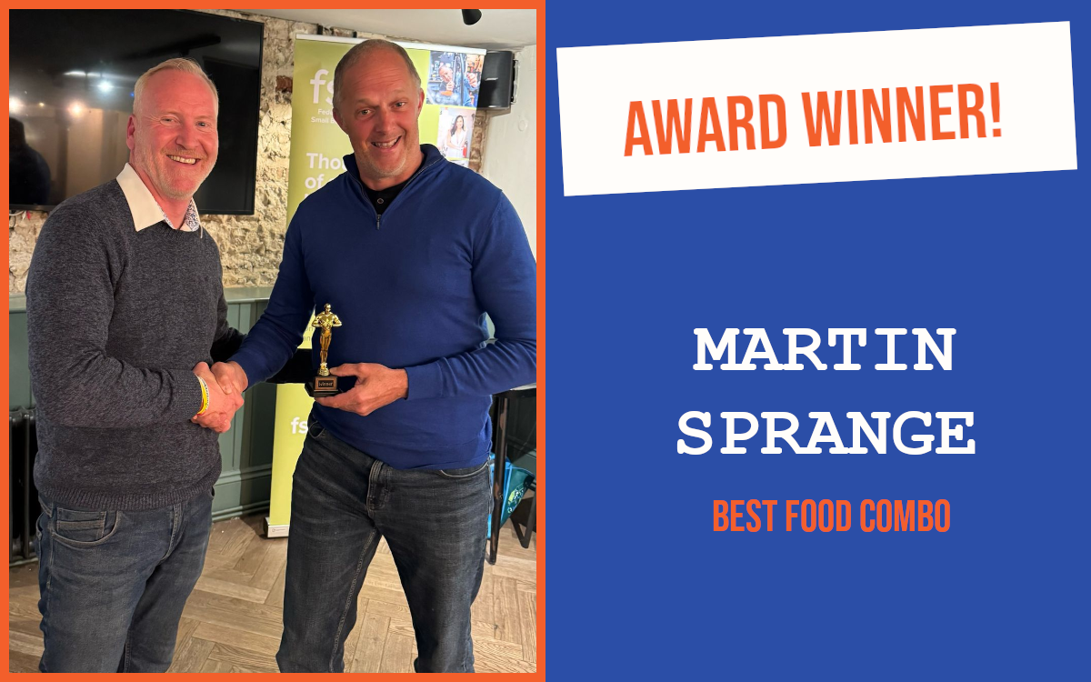 Worthing's April networking meeting winner